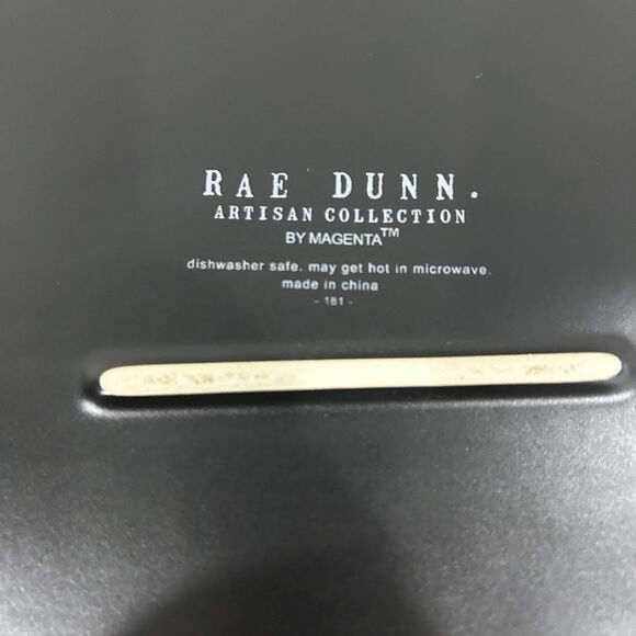 Rae Dunn Serving Platter Halloween Black EEK! 15 Inch Artisan Collection - Picture 3 of 7